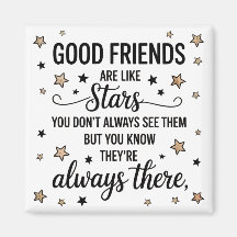 Buenos amigos son como estrellas Frase inspiradora