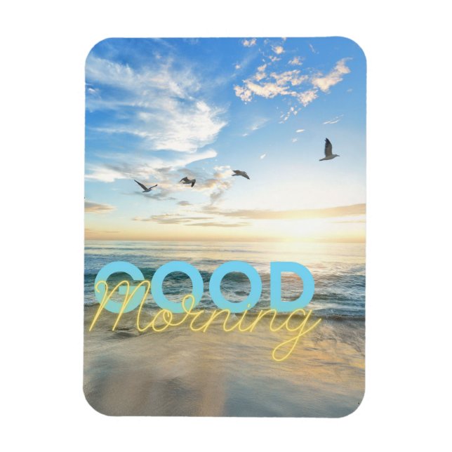 Imán Buenos días cielo azul (Vertical)