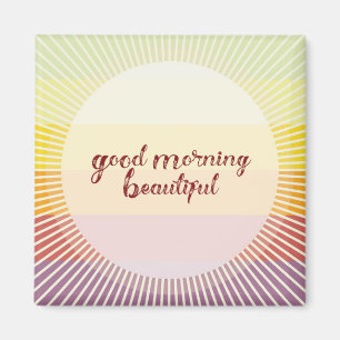 Imán Buenos Días Hermoso
