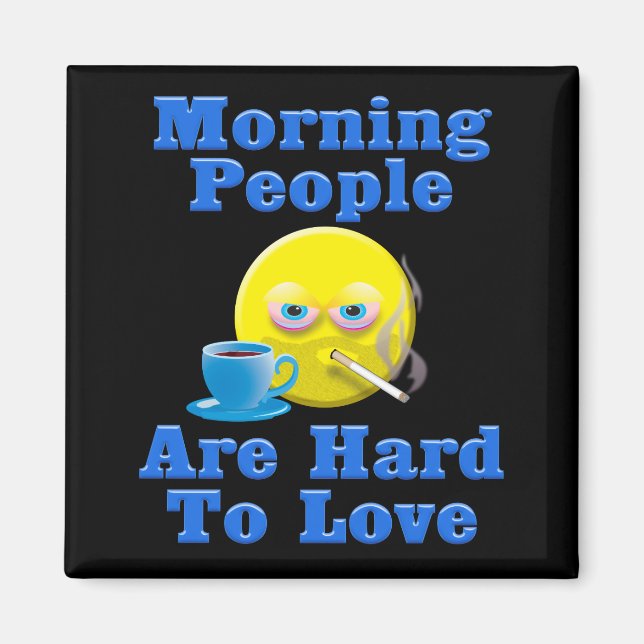 Imán Buenos días, la gente es difícil de amar (Frente)