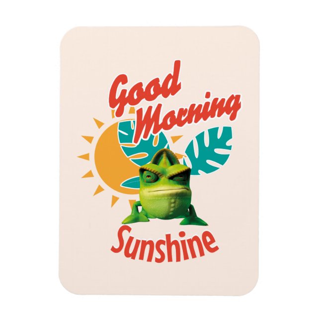 Imán Buenos Días Sol Funny Camaleón (Vertical)