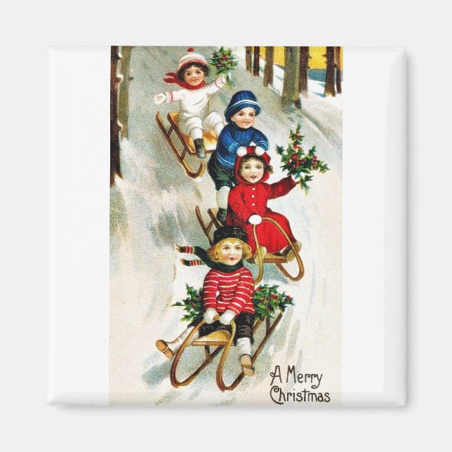 Imán Buenos Navidades viejos (Frente)