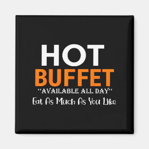 Imán Bufet caliente disponible todo el día coma cuanto