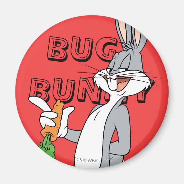 Imán BUGS BUNNY™ Con Zanahoria (Frente)