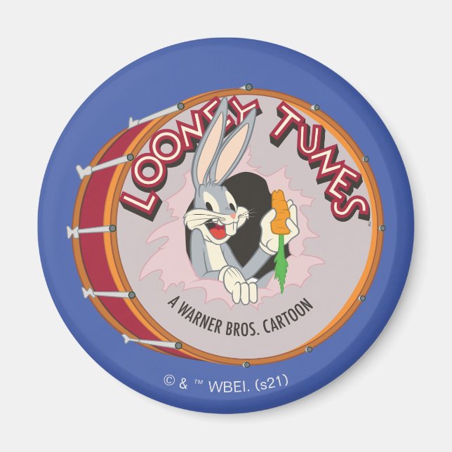 Imán BUGS BUNNY™ dentro de LOONEY TUNES™ Drum (Frente)