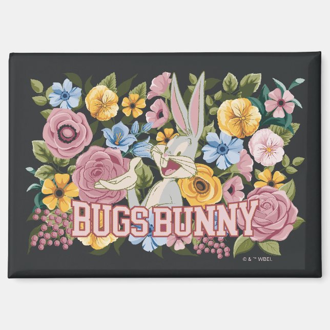 Imán BUGS BUNNY™ Floral Embroidery Graphic (Anverso)