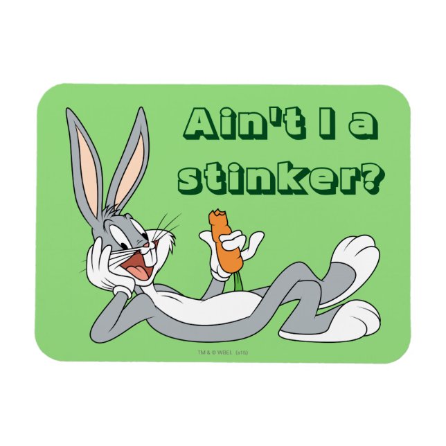 Imán BUGS BUNNY™ MIENTRAS Abajo La Zanahoria De Comer (Horizontal)