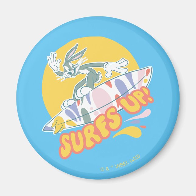 Imán BUGS BUNNY™ - ¡Surfs Up! (Frente)