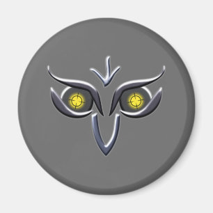 Imán Búho de acero del hierro de Stahl Eisen Eule