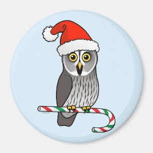 Imán Búho de gran gris Santa