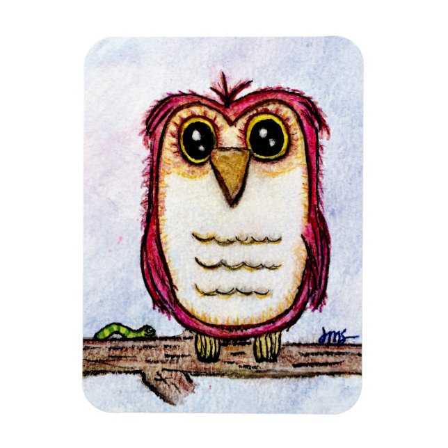 Imán Búho en reposo (Vertical)