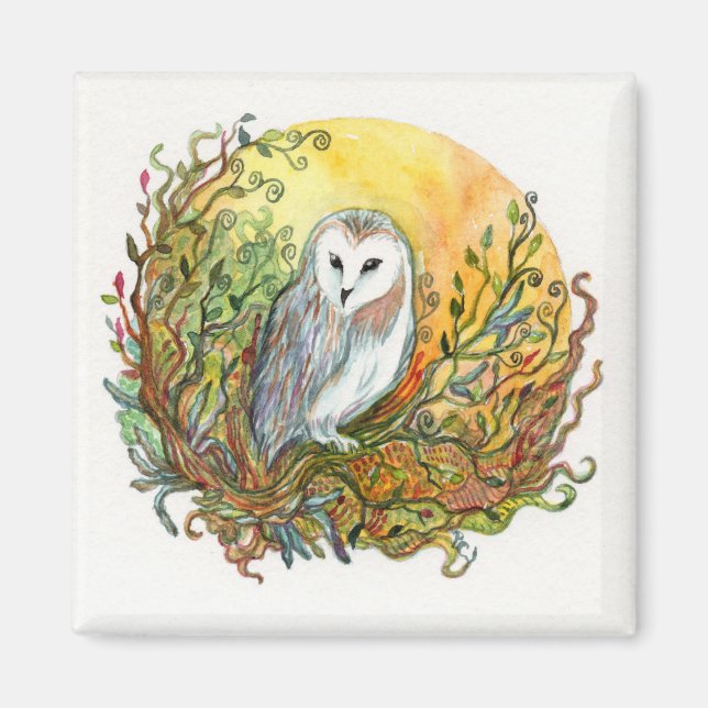 Imán Búho y la luna (Frente)