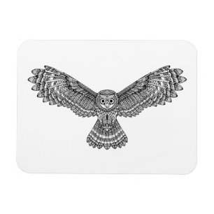 Imán Búho Zendoodle del vuelo