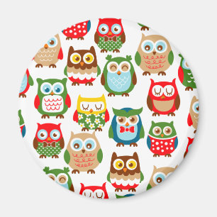 Imán Búhos lindos de Litte