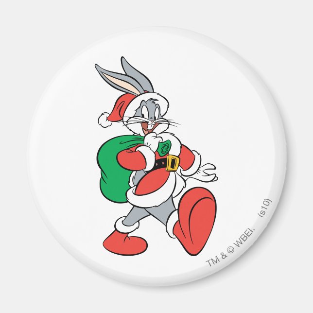 Imán BUJOS BUNNY™ Santa (Frente)