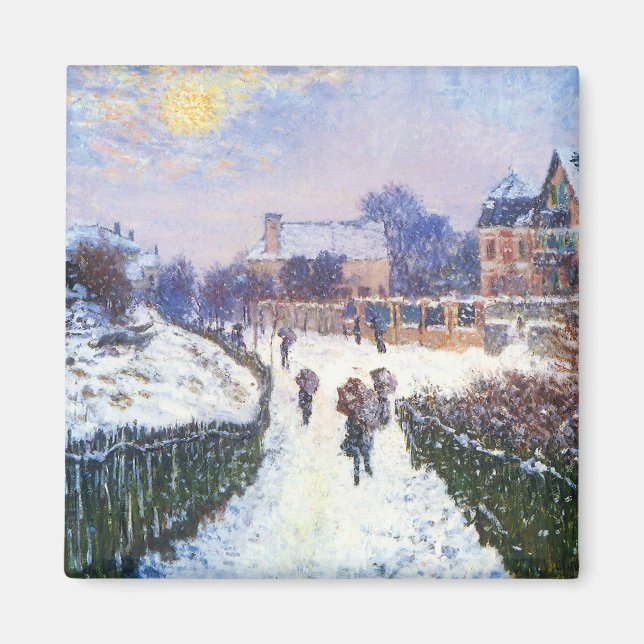 Imán Bulevar Saint Denis Argenteuil por Claude Monet (Frente)