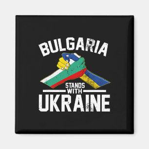 Imán Bulgaria Apoya a Ucrania Camisetas de la Bandera B