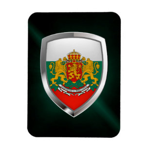 Imán Bulgaria Emblema metálico