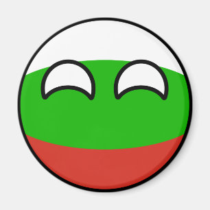 Imán Bulgaria Geeky que tiende divertida Countryball