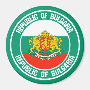 Imán Bulgaria redonda Emblem