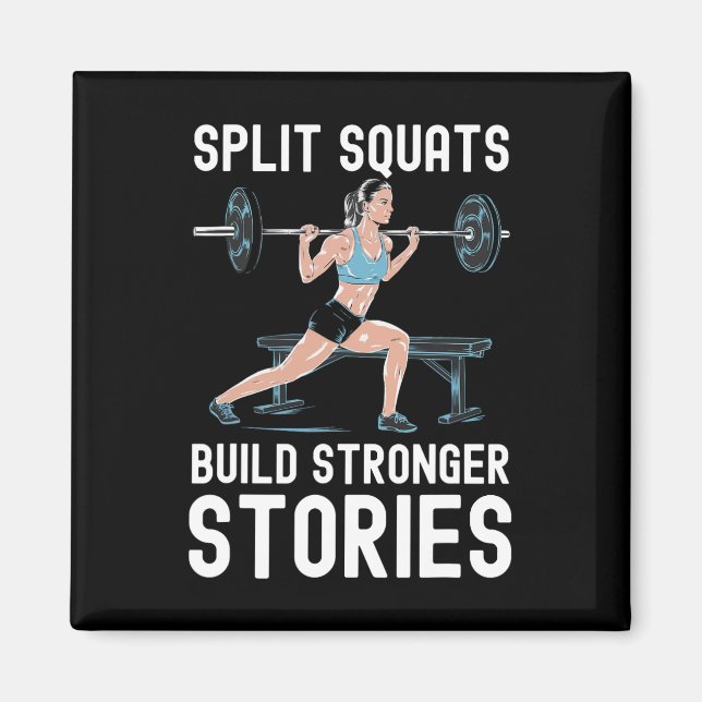 Imán Bulgarian Squat Exercise Bodybuilding Fitness Work (Frente)
