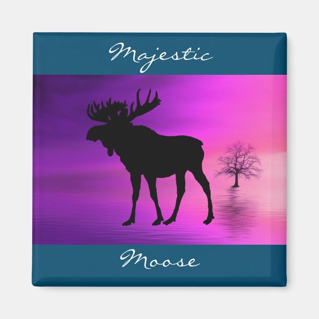 Imán Bull Moose Silhouette (Frente)