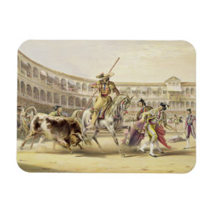 Imán Bull que carga a un Picador, 1865 (litho del