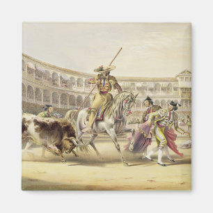 Imán Bull que carga a un Picador, 1865 (litho del