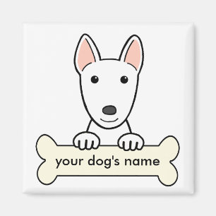 Imán Bull terrier personalizado