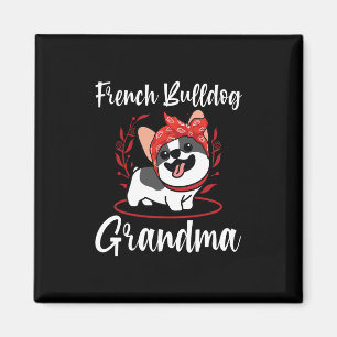 Imán Bulldog Abuela Dueño de Perro Bulldog francés