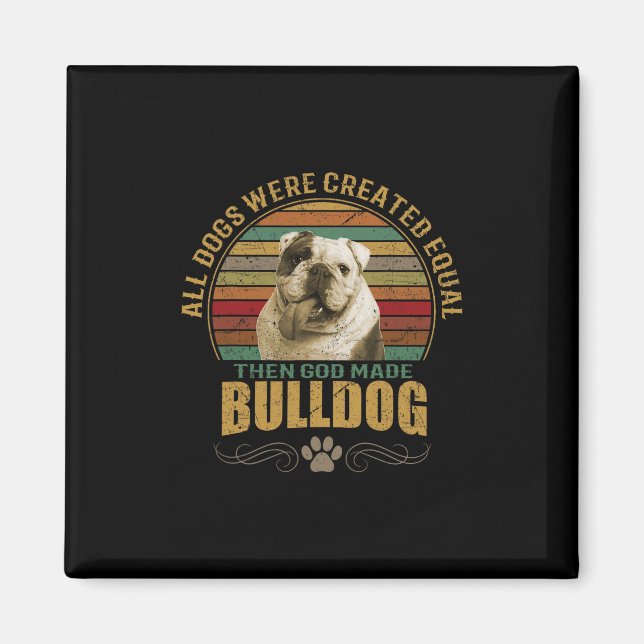Imán Bulldog creado (Frente)