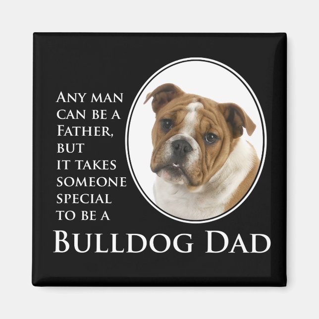 Imán Bulldog Dad Magnet (Frente)