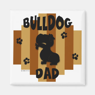 Imán Bulldog Dad Magnet