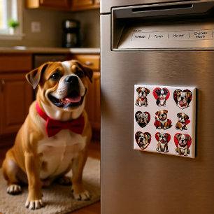 Imán Bulldog de San Valentín