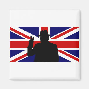 Imán Bulldog de Wiinston Churchill Británicos