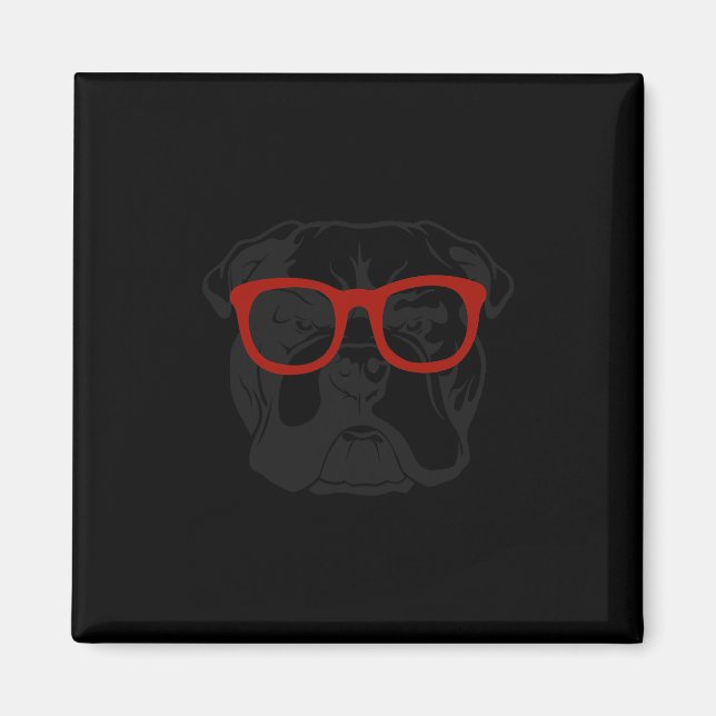 Imán Bulldog en inglés de perro (Frente)
