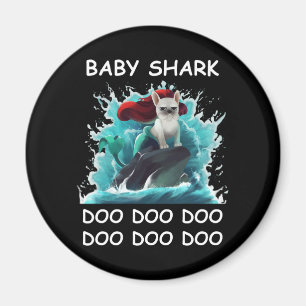 Imán Bulldog francés   Baby Shark Doo Doo Doo