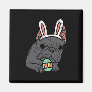 Imán Bulldog francés Bunny Cute Frenchie Perro Hombres