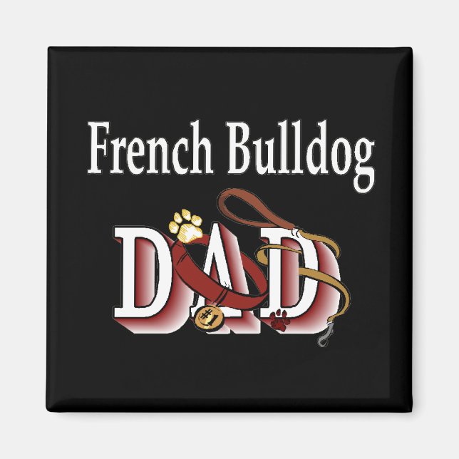 Imán bulldog francés papá Magnet (Frente)