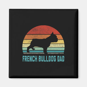 Imán Bulldog francés papá - Perro amante