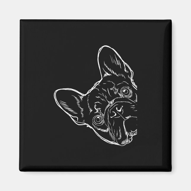 Imán Bulldog Francés Perro 1 (Frente)