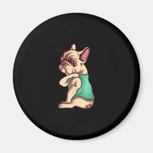 Imán bulldog francés perro me encanta mamá tatuaje rega