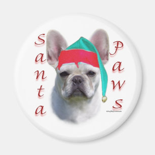 Imán Bulldog francés (qué) Santa Paws