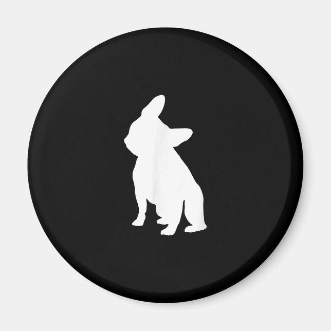 Imán bulldog francés simple | regalo lindo de frenchias (Frente)