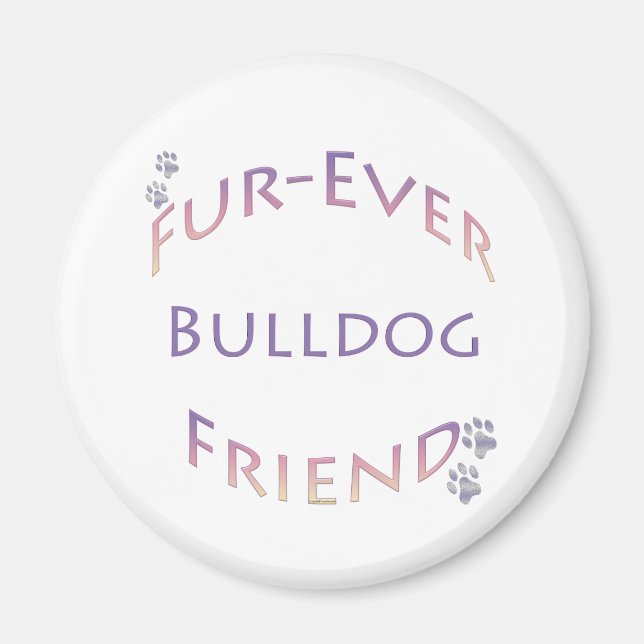 Imán Bulldog Furever (Frente)