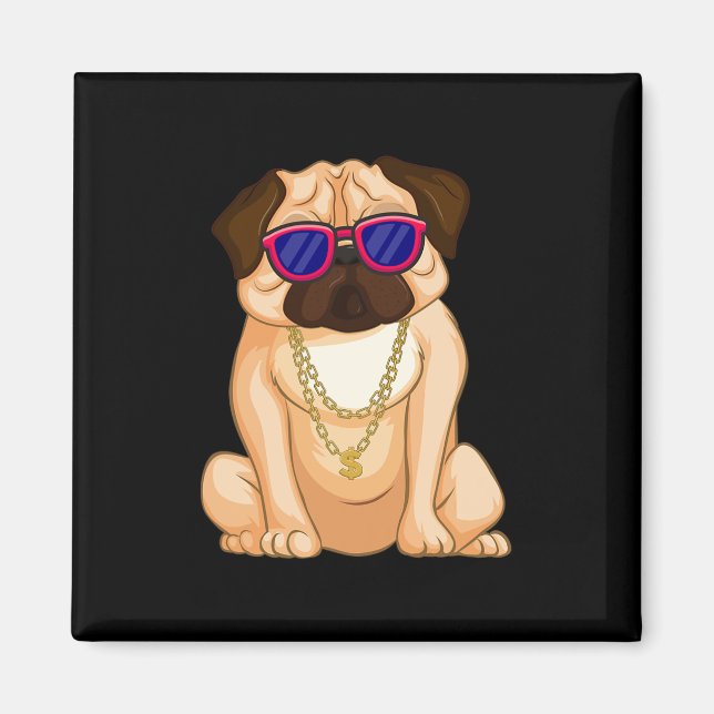 Imán Bulldog inglés Perro Lover Diversión 1 (Frente)
