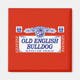 Imán Bulldog inglés viejo
