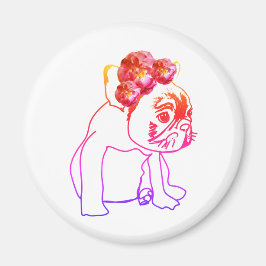 Imán Bulldog Magnet de Perro Dulce de Cachorro Buitre F