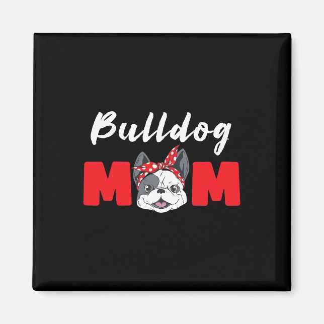 Imán Bulldog Mamá - Bulldog (Frente)