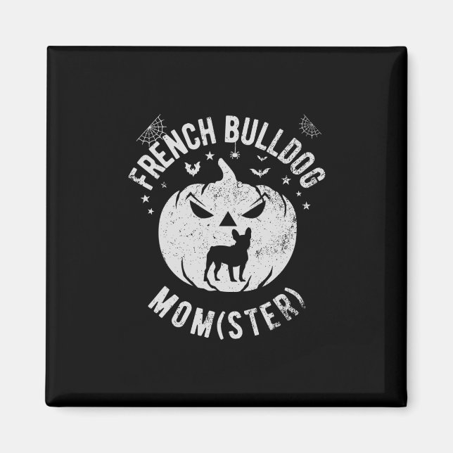Imán Bulldog Momster - Halloween (Frente)